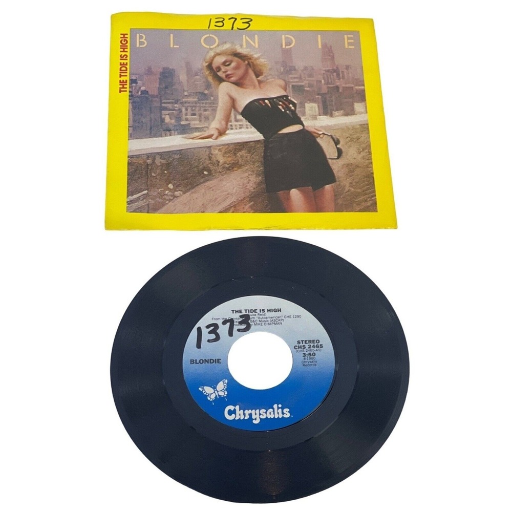 Blondie The Tide‎ Is High 45 RPM Vinyl Record 1980 Chrysalis CHS 2465